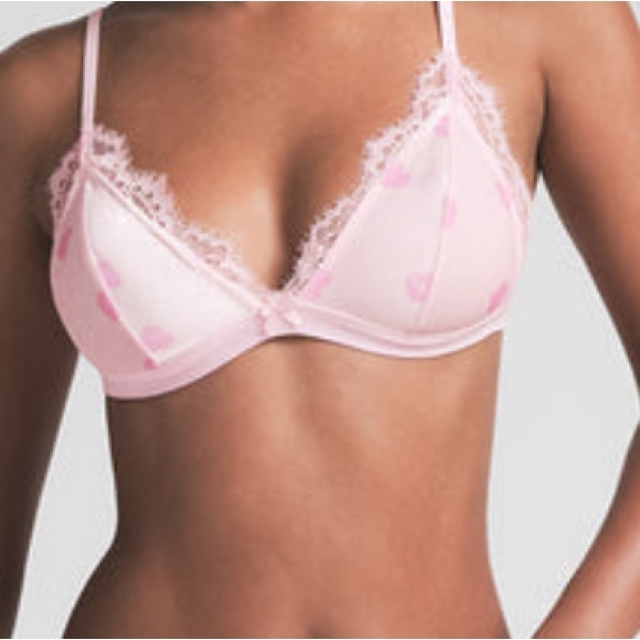 SKIMS VELVET LACE TRIANGLE BRALETTE. NWT L - Picture 2 of 6